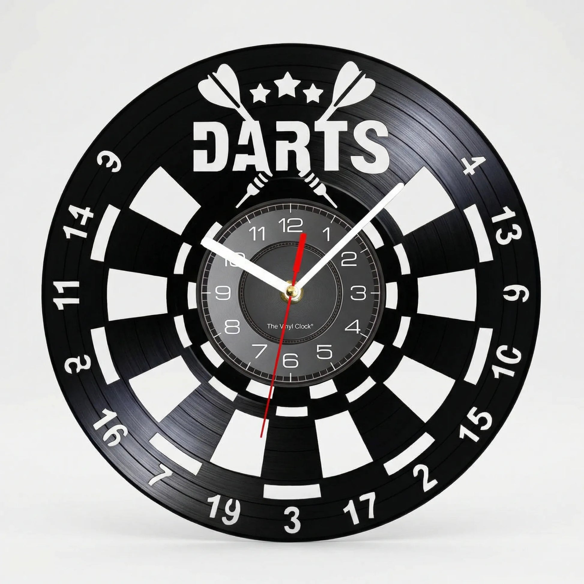 Runde Wanduhr Mit Dart-Motiv - Dartorio