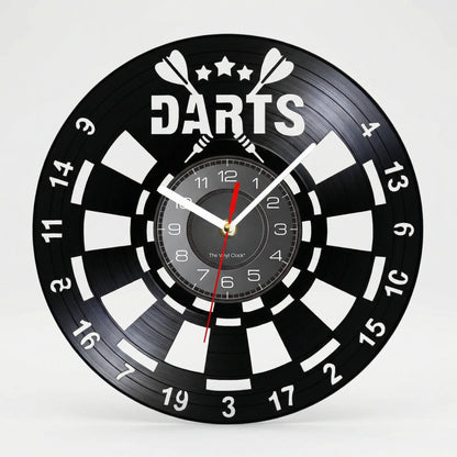 Runde Wanduhr Mit Dart-Motiv - Dartorio