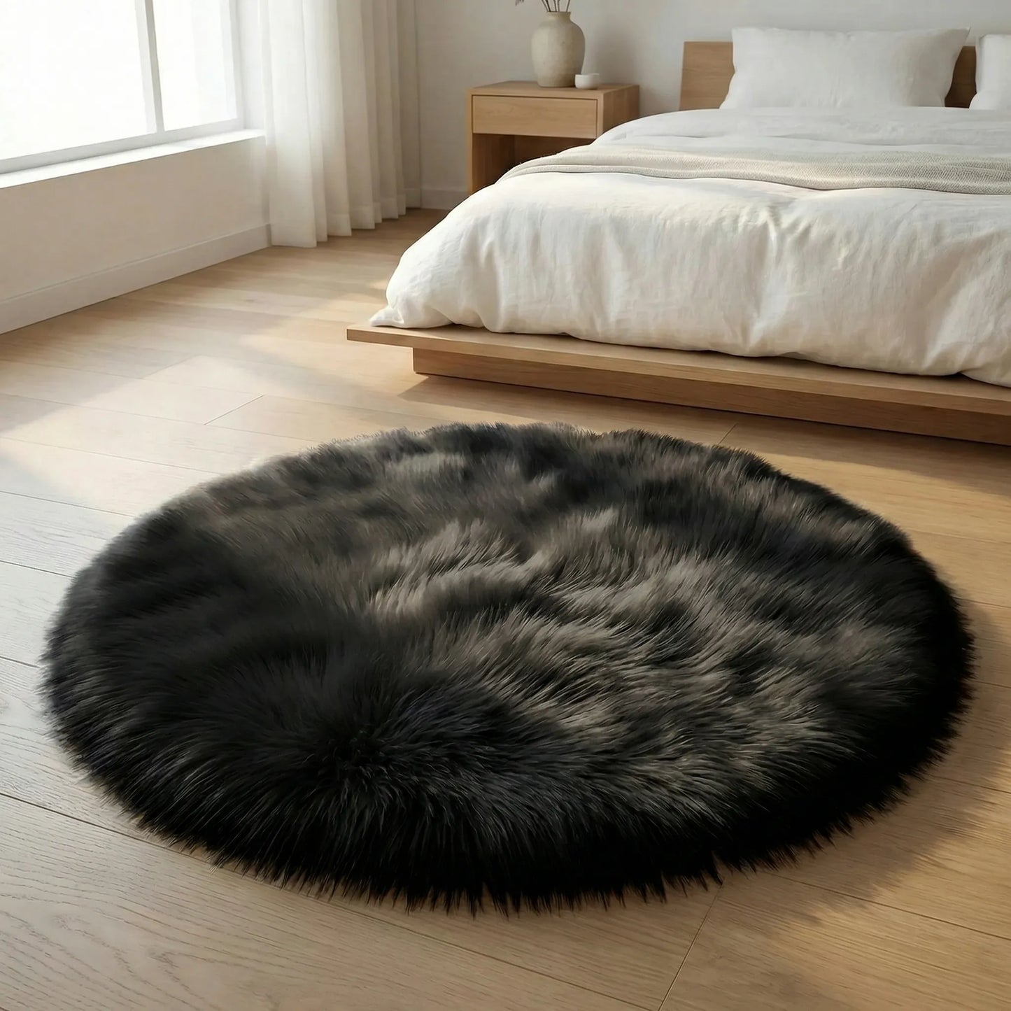 Runder Plüschteppich - Plushio