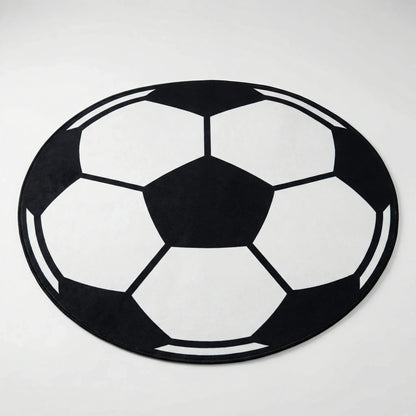 Runder Teppich Mit Sportmotiv - Kickora