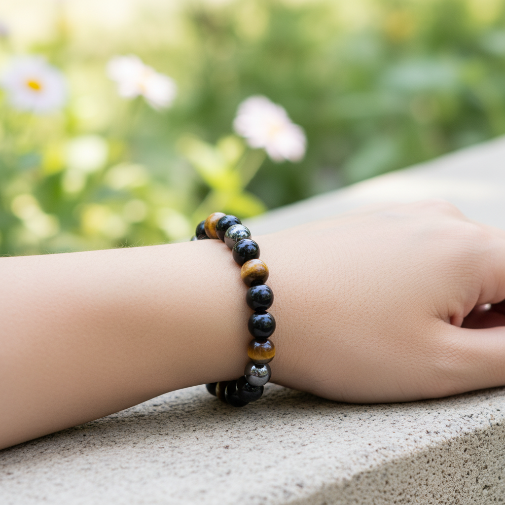Rundes Armband Aus Stein - ProtectBand