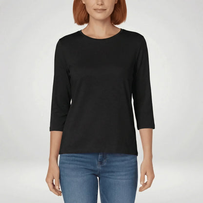 Rundhals-Shirt Mit Dreiviertelärmeln - Lucienne