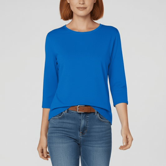 Rundhals-Shirt Mit Dreiviertelärmeln - Lucienne