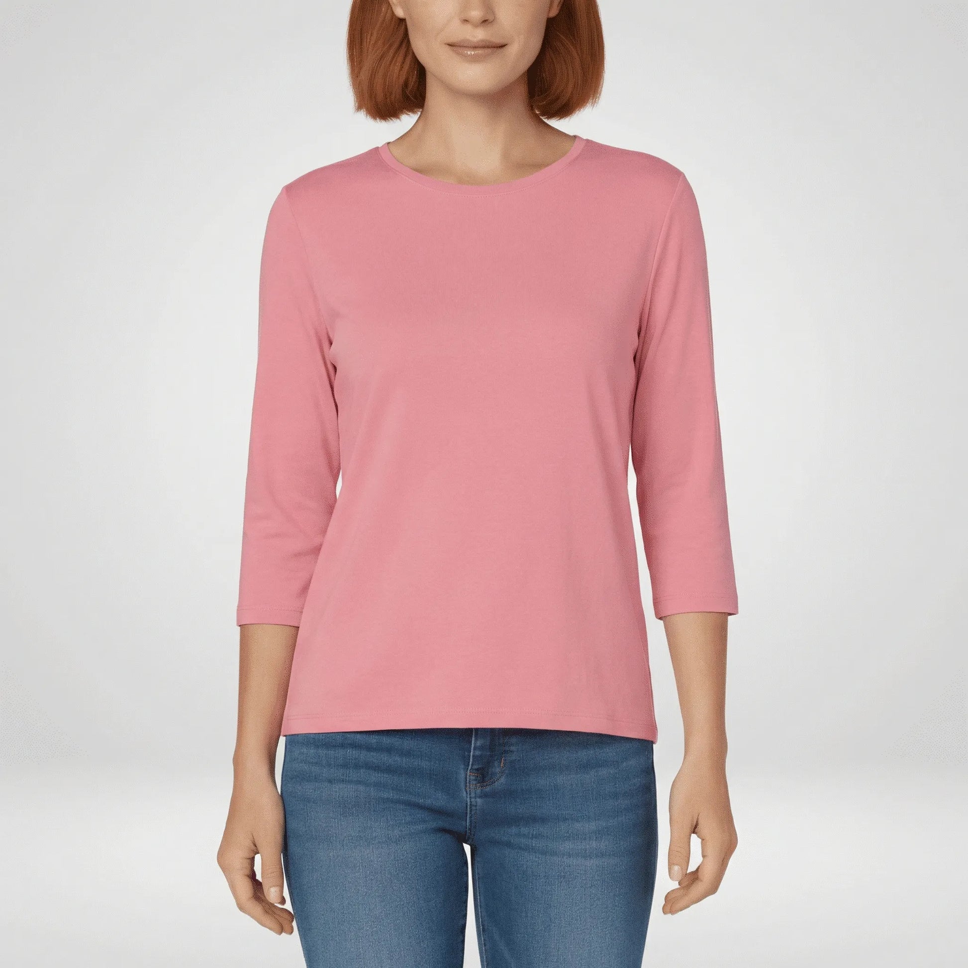 Rundhals-Shirt Mit Dreiviertelärmeln - Lucienne