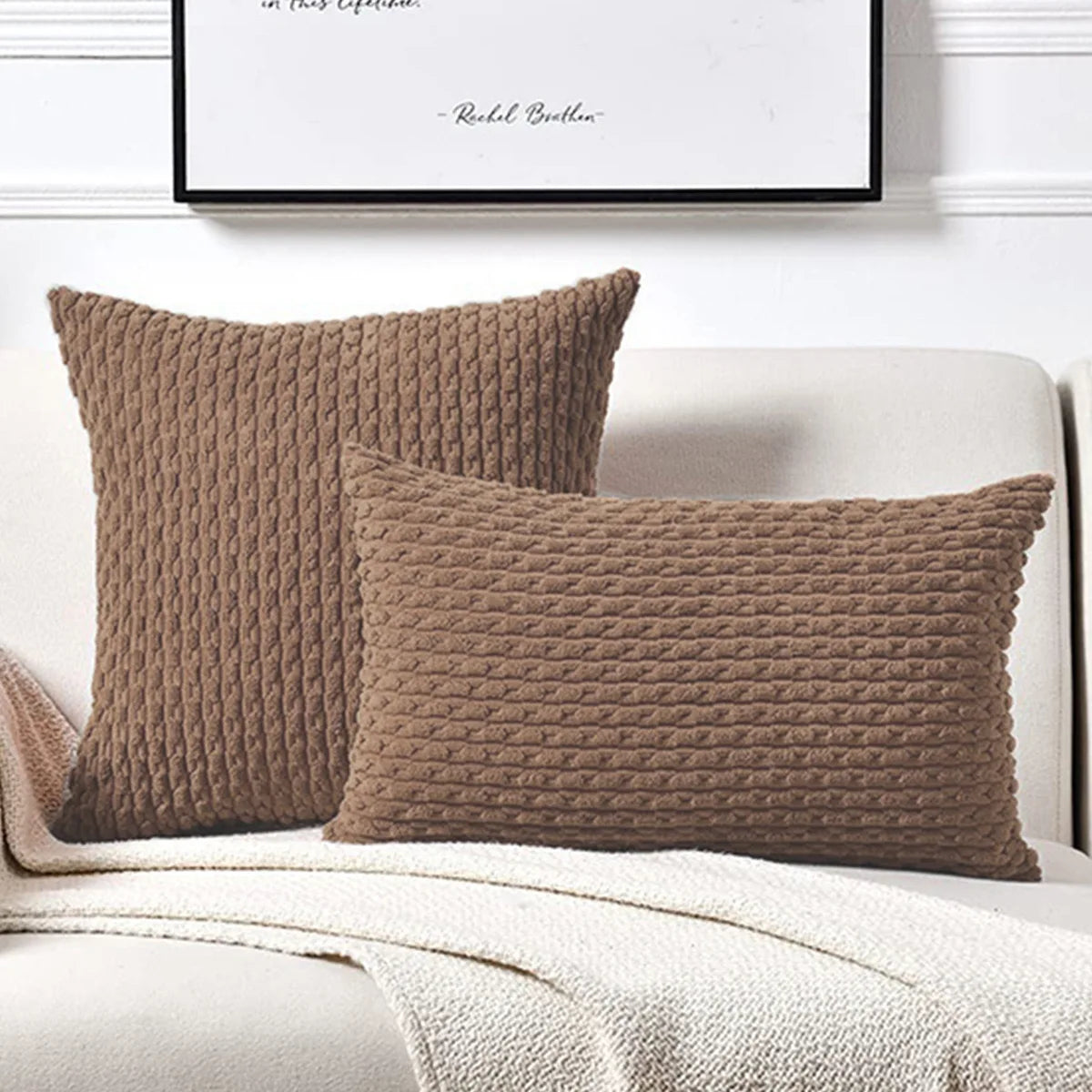 Corduroy Kissenbezüge im Boho-Stil – Velvia