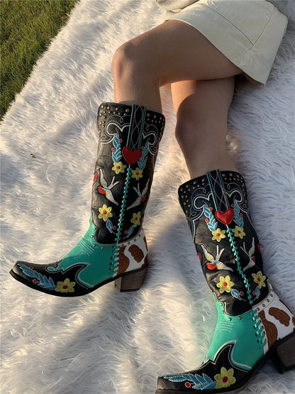 Einzigartige Damen Cowboy-Stiefel - Carmen