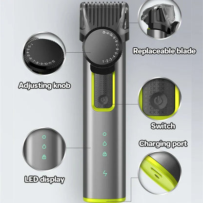 Barttrimmer & kabelloses Haarschneider-Set – HydroTrim