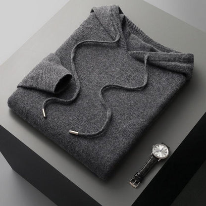 Herren-Hoodie aus Merinowolle – Cassiano Herbstedition