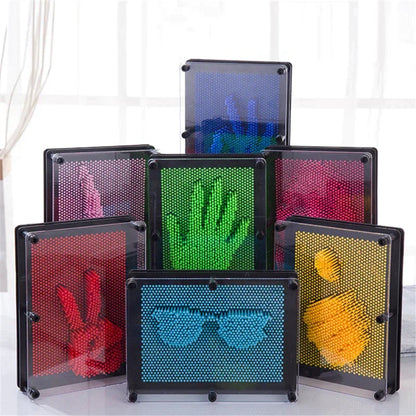 3D-Pin-Kunstspiel für Kinder & Erwachsene – Kreativer Fingerdruckspaß