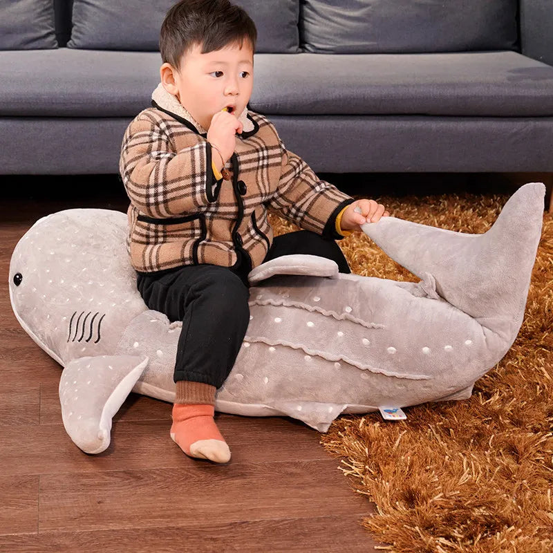 Kuscheltier Walhai XXL aus weichem Plüsch für Kinder & Erwachsene – Lumo