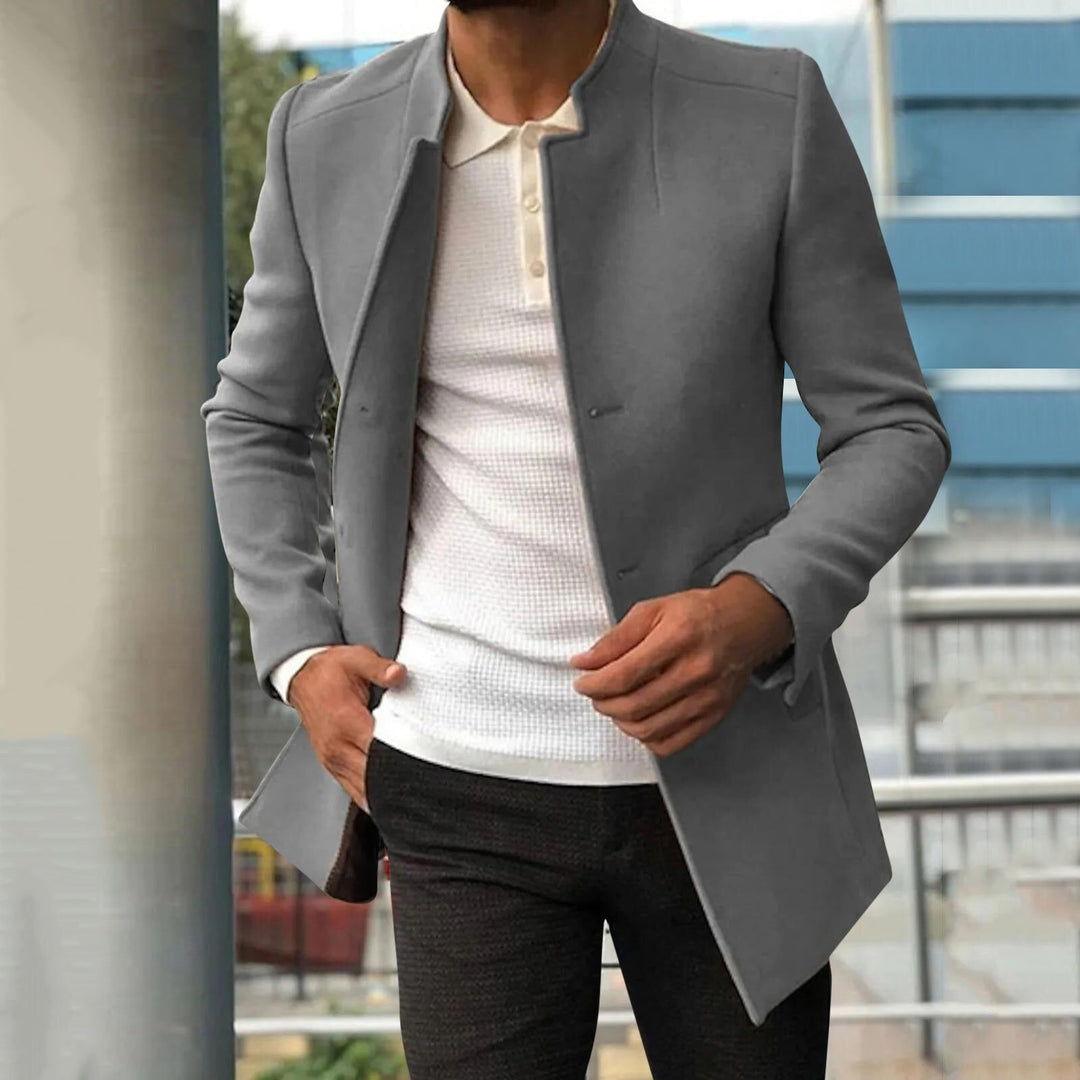 Herren Herbst-/Winterjacke aus Tweed – Lazaro