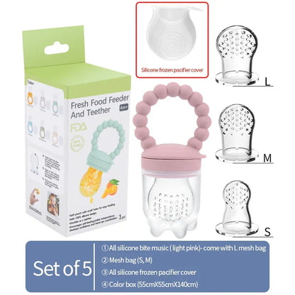 Frucht-Schnuller für Babys – Sicheres Kauen & Selbstständiges Essen lernen (1+1 GRATIS Aktion)