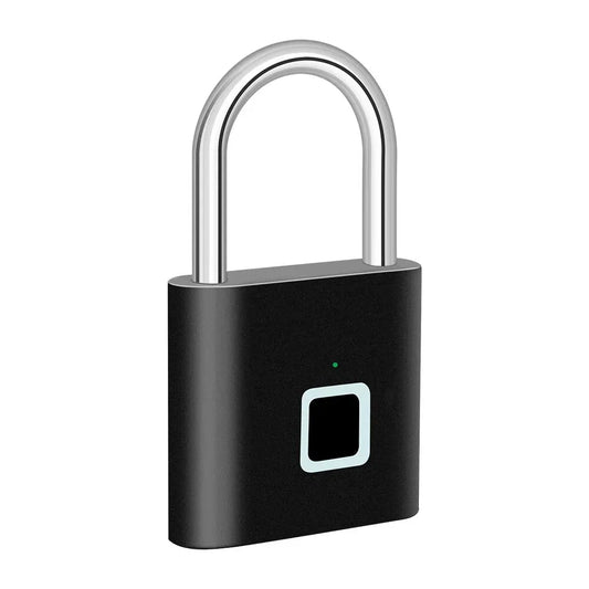 Smart-Fingerabdruck-Vorhängeschloss mit USB-Ladung und wasserdichtem Design – Titan