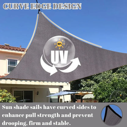 Wasserfester rechteckiger Sonnenschutzsegel mit UV-Schutz und Montagesets – ShadeGuard