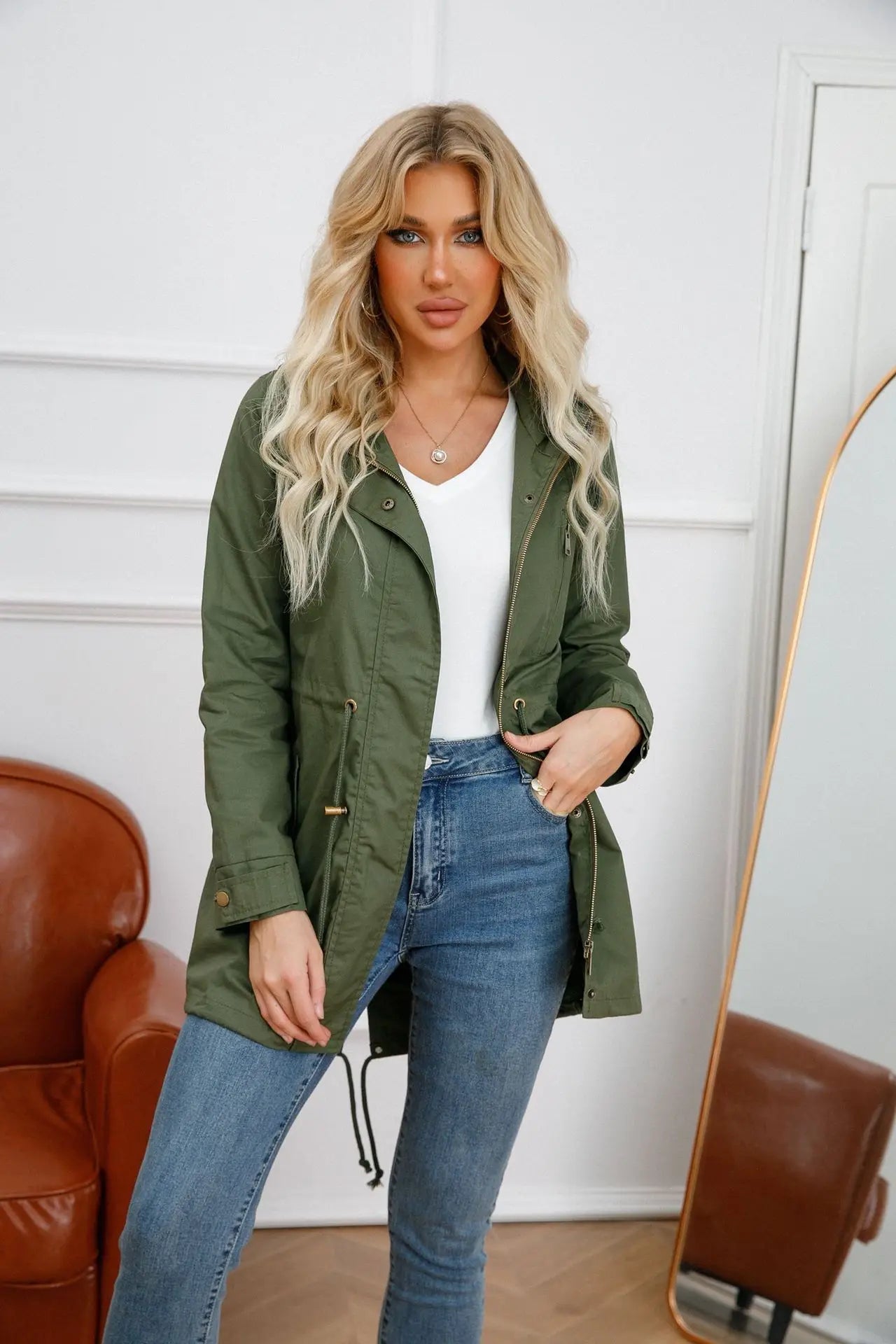 Stilvolle Damen Kapuzenjacke – Marielle Herbstzauber Edition