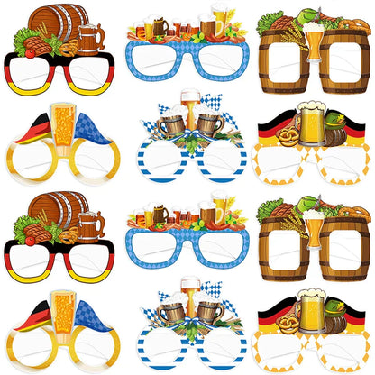 Fotobrillen Set (12 Stück)  – GaudiGläser Oktoberfest 2025