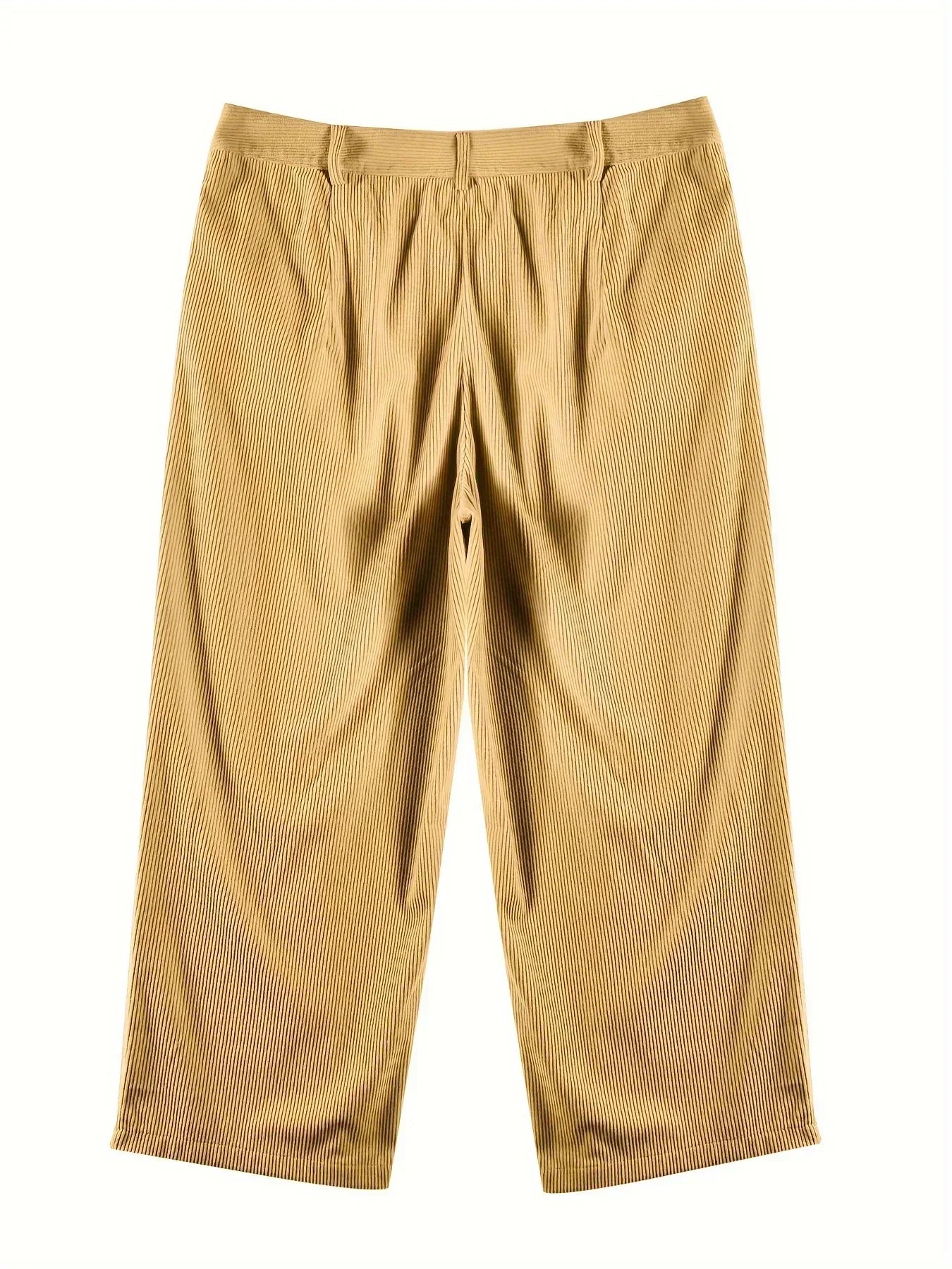 Damen Cordhose mit hoher Taille und geradem Schnitt – Elvira