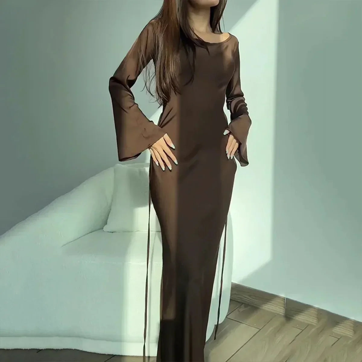 Charmantes Langarmkleid - Nila