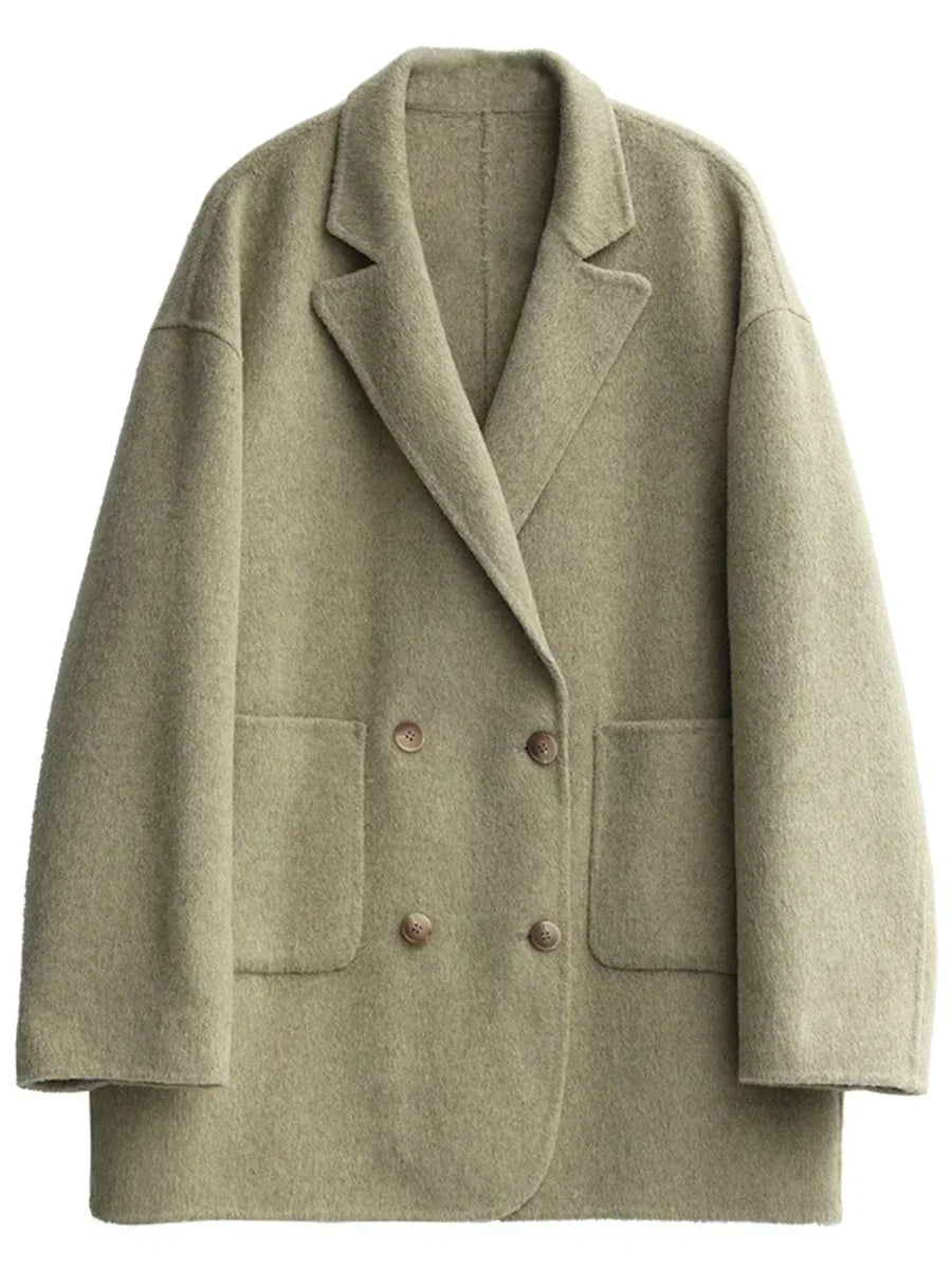 Luxuriöser Wollmantel für Damen – Aurora