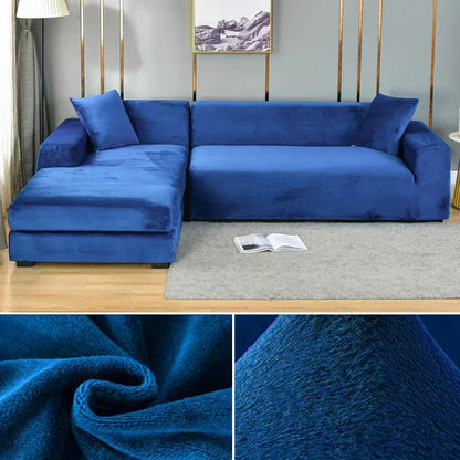 Stretch Velours Sofabezug mit luxuriöser Verarbeitung – Sofina