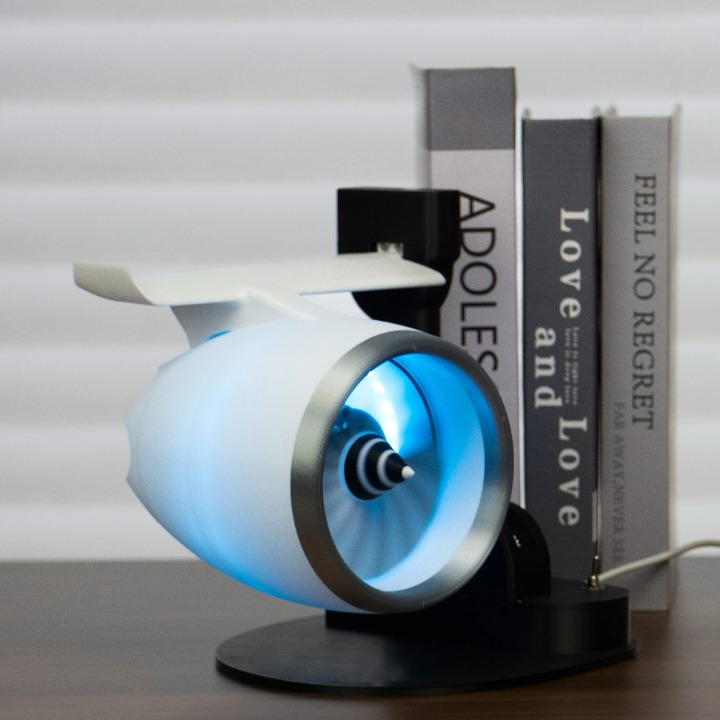 Turbojet-Lüfter-Stil Nebelbefeuchter mit RGB-Beleuchtung – AeroMist