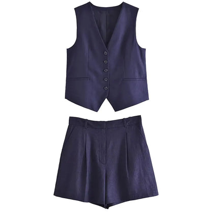 Zweiteiliges Sommeroutfit mit Vintage-Top – Amaya