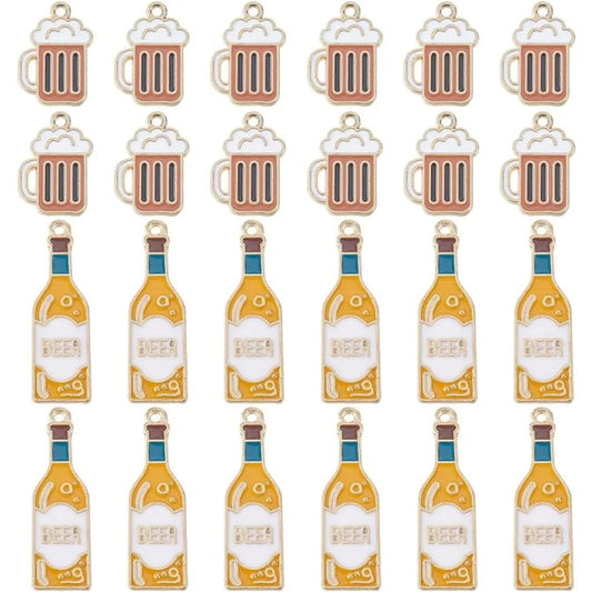 Schmuckanhänger im Bier-Design (40er-Set) – ProstCharms Oktoberfest 2025