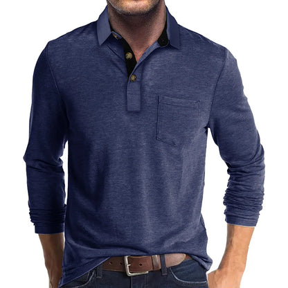 Herren Langarm-Polo atmungsaktiv & vielseitig – Matteo