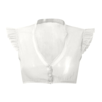 Dirndl Bluse mit Volantärmeln – Leni Oktoberfest 2025