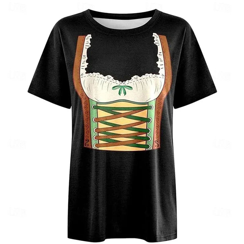 T-Shirt im Dirndl-Look – DirndlShirt Oktoberfest 2025