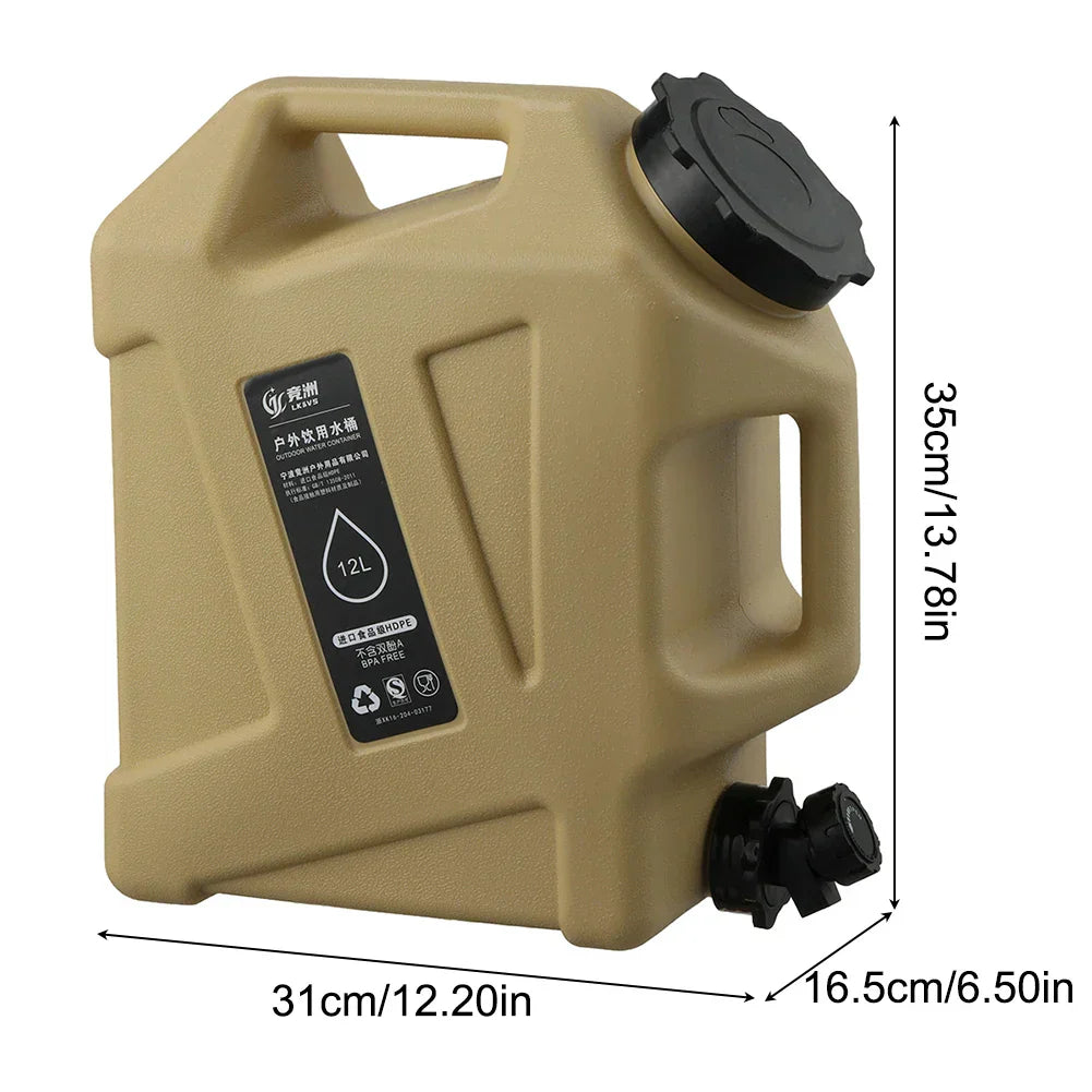 Tragbarer 12L Wasserbehälter - AquaTrek