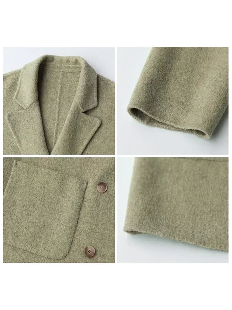 Luxuriöser Wollmantel für Damen – Aurora