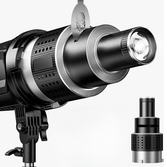 Optisches Spotlight Kegellinsenset mit 35 Gobos & Bowens-Montage – Lumina