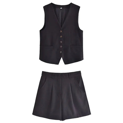 Zweiteiliges Sommeroutfit mit Vintage-Top – Amaya