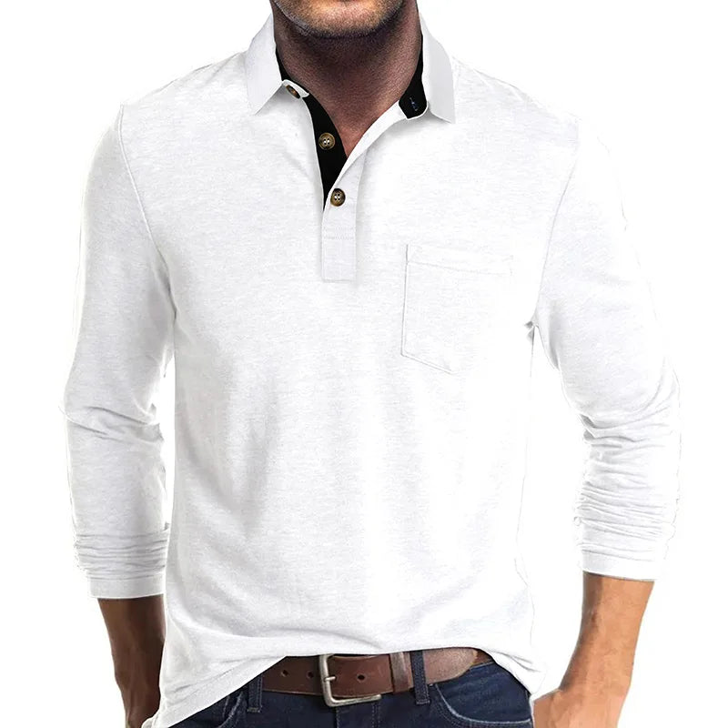 Herren Langarm-Polo atmungsaktiv & vielseitig – Matteo