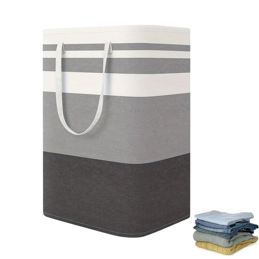 75L großer Wäschekorb mit Griffen und zusammenklappbarem Design – Solen