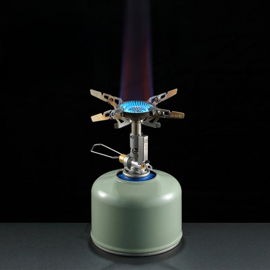 Mini tragbarer Camping-Gasofen mit einstellbarer Flamme – Solen