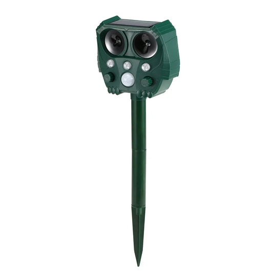 Solar Ultraschall-Tiervertreiber mit PIR-Sensor und blinkendem Licht – GuardPet