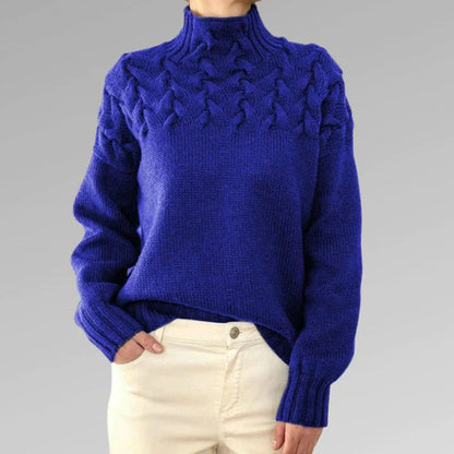 Gestrickter Damen Rollkragenpullover – Elena