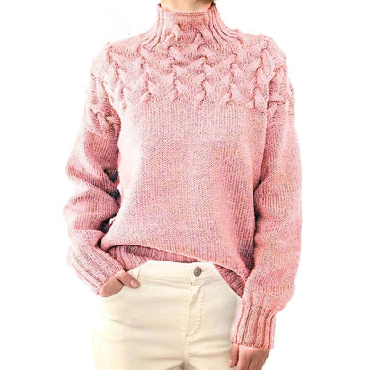 Gestrickter Damen Rollkragenpullover – Elena