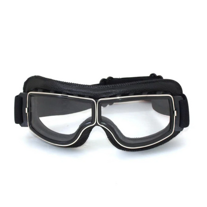 Vintage Leder Motorradbrille – RiderEdge