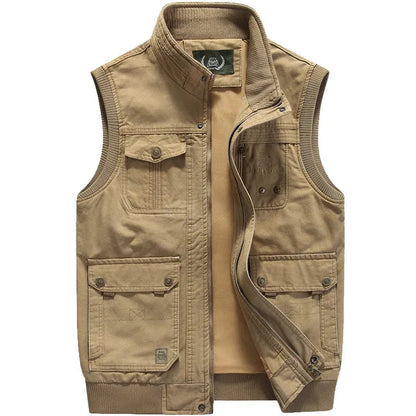 Vintage Outdoor-Weste mit Praktischen Taschen für Herren – Elias