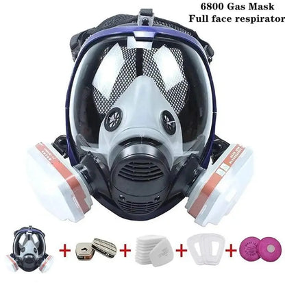 Vollgesichtsmaske mit Anti-Beschlag-Objektiv und Industriellen Gasfiltern