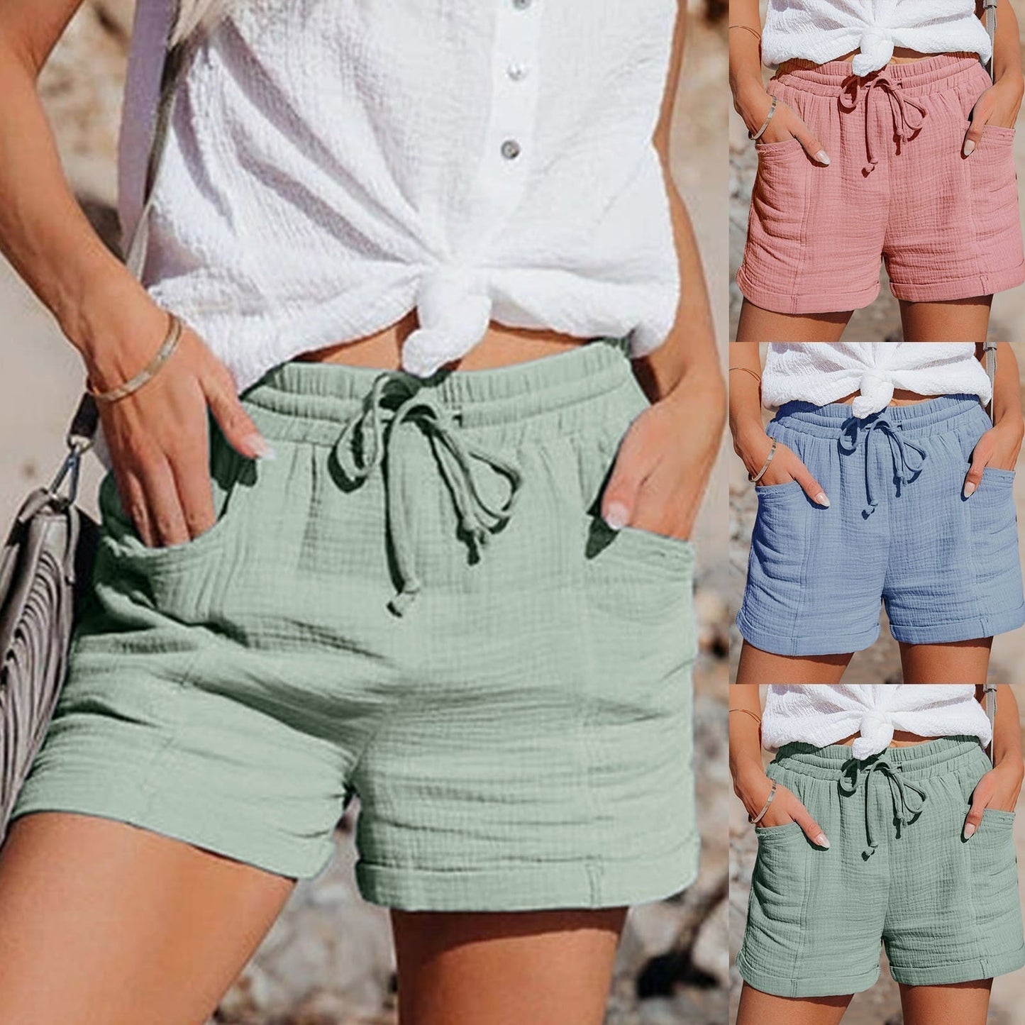 Damen Sommer Baumwollshorts – Mira