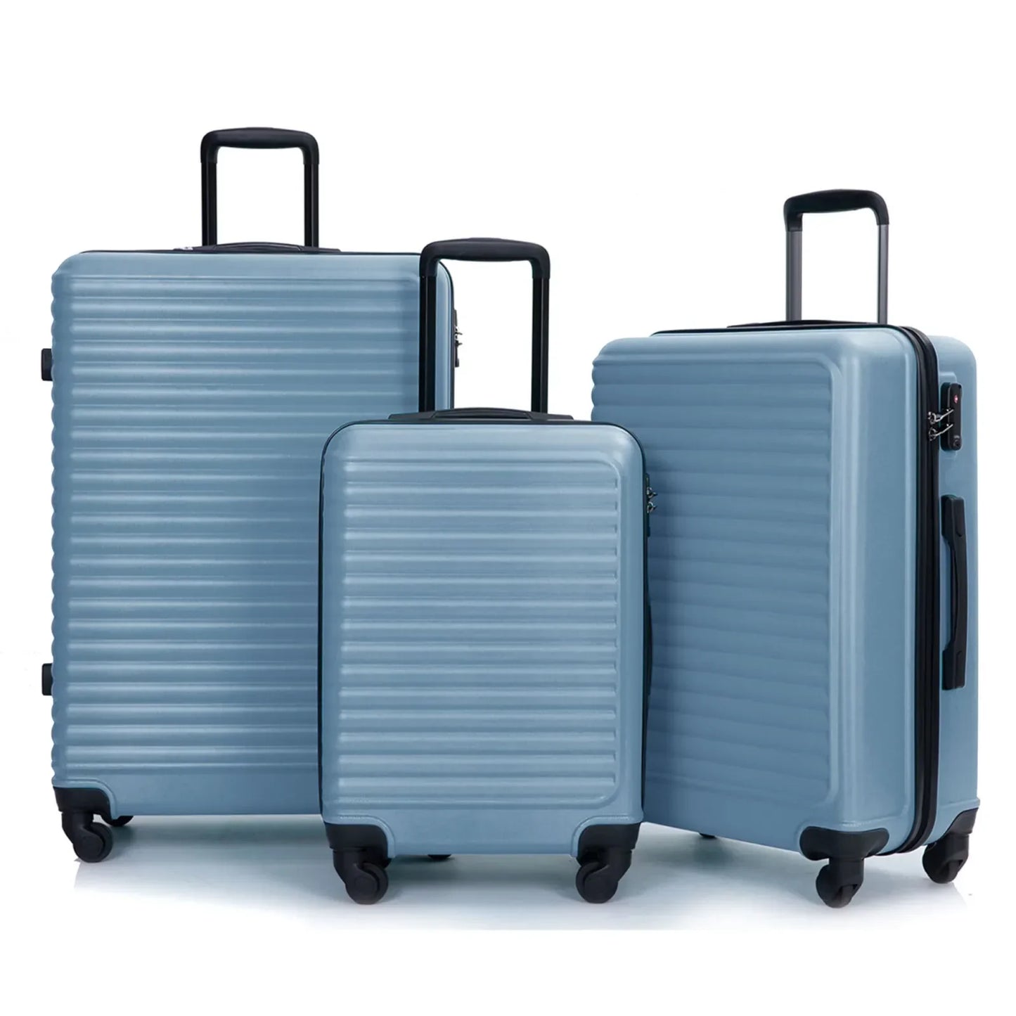 3-Teiliges Blaues ABS-Hartschalenkofferset – Belgrado