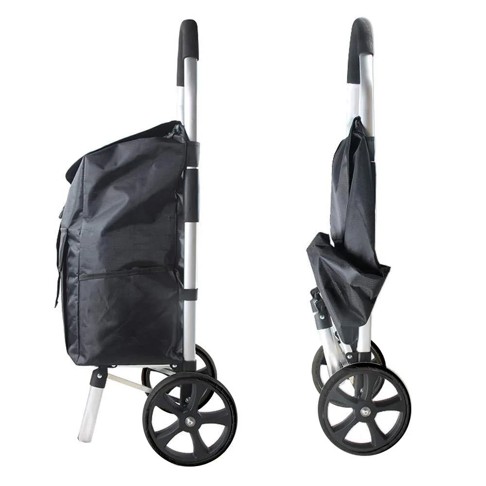 Klappbarer Aluminium-Einkaufswagen – CarryEase