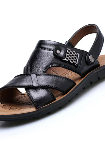 Strapazierfähige & Atmungsaktive Ledersandalen Herren – Tiberius