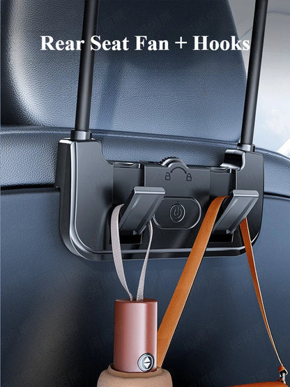 Dual-Head Hintertischventilator – Eary – (USB-C wiederaufladbar)