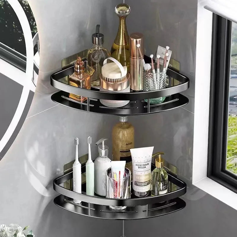 Aluminium Wandregal für Badezimmer-Ecken - Cornerix