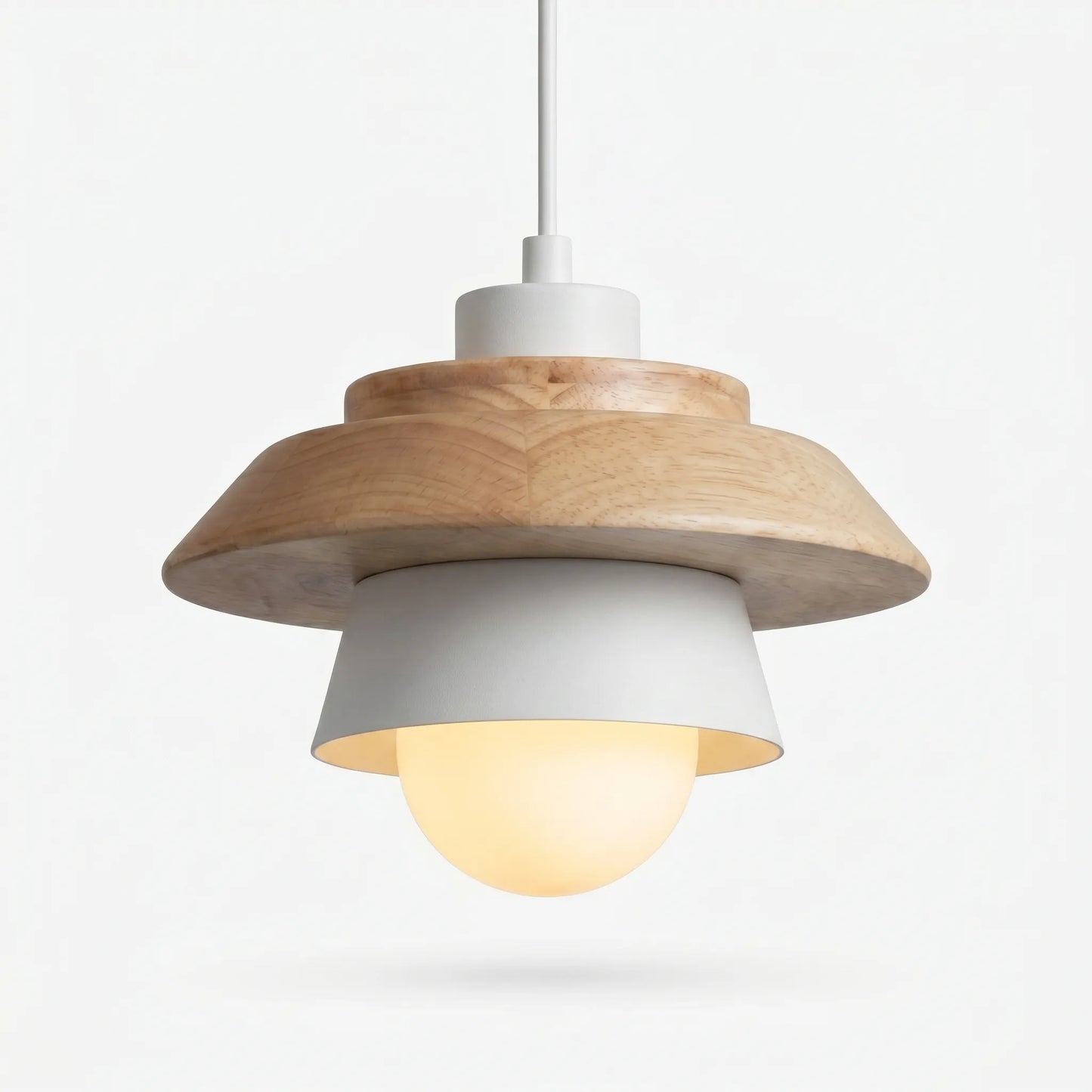 Scandinavian-Style Wooden Pendant Lamp -  Nordalux